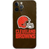NFL Cleveland Browns Distressed iPhone 12 Pro Skin